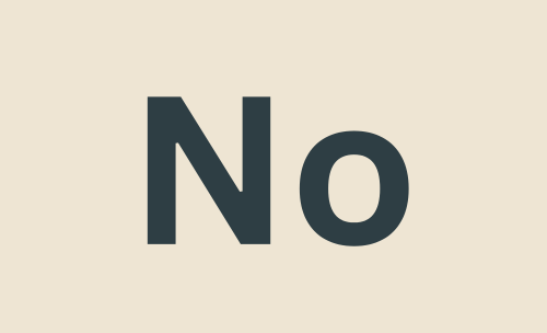 No